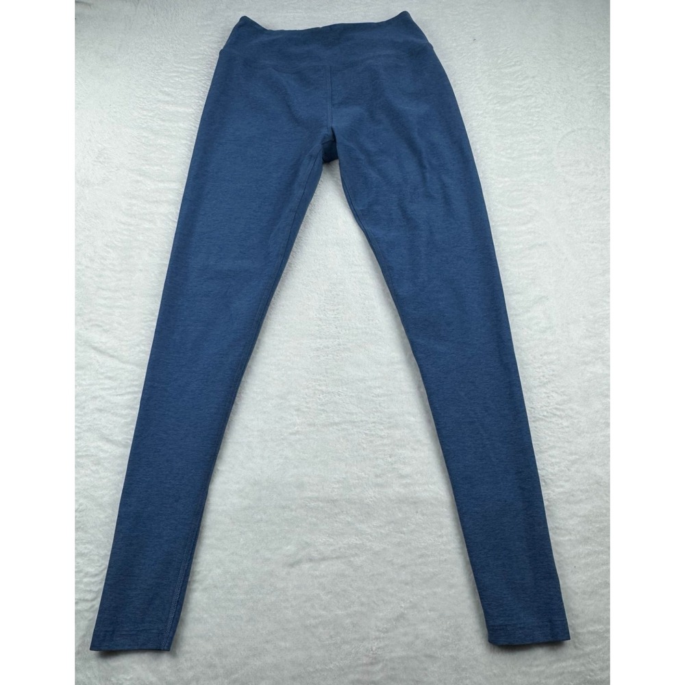 Byond Yoga Compression Leggings Women's Medium Blue Slim Fit Activewear Pull-On‎